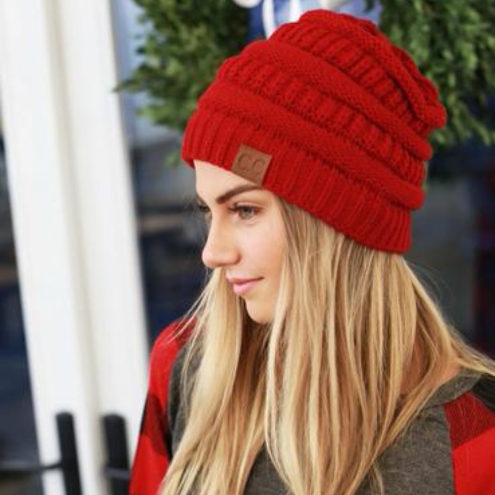 C.C. Beanie-red